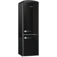 Gorenje ONRK193BK Retro Style Freestanding Frost Free Fridge Freezer - Black