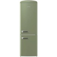 Gorenje ONRK193OL Retro Style Super Efficient No Frost Freestanding Fridge Freezer - Olive