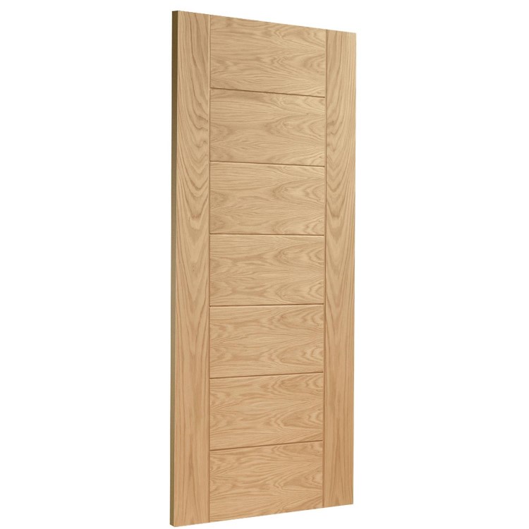 Internal Oak FD30 Fire Door - Unfinished - 2032 x 813 x 44mm - Palermo - XL Joinery