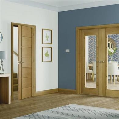 Internal Oak FD30 Fire Door - Unfinished - 2032 x 813 x 44mm - Palermo - XL Joinery