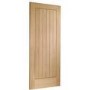 Internal Oak Cottage FD30 Fire Door - Unfinished - 1981 x 686 x 44mm - Suffolk - XL Joinery