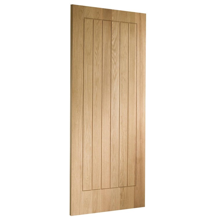 Internal Oak Cottage FD60 Fire Door - Unfinished - 1981 x 838 x 54mm - Suffolk Premium - XL Joinery