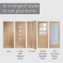 Internal Oak Cottage Door - Unfinished - 2040 x 626 x 40mm - Suffolk - XL Joinery