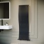 Anthracite Vertical Wave Designer Single Panel Radiator 1600 x 470mm - Opala