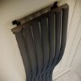 Anthracite Vertical Wave Designer Single Panel Radiator 1800 x 400mm - Opala