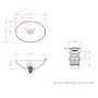 ONLY OPENED - Matt White Oval Stone Resin Countertop Basin with Waste 500mm - Opal