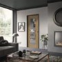 Internal Oak Fully-Glazed Door with Clear Glass - Pre-Finished - 2040 x 726 x 40mm - Palermo Premium - XL Joinery