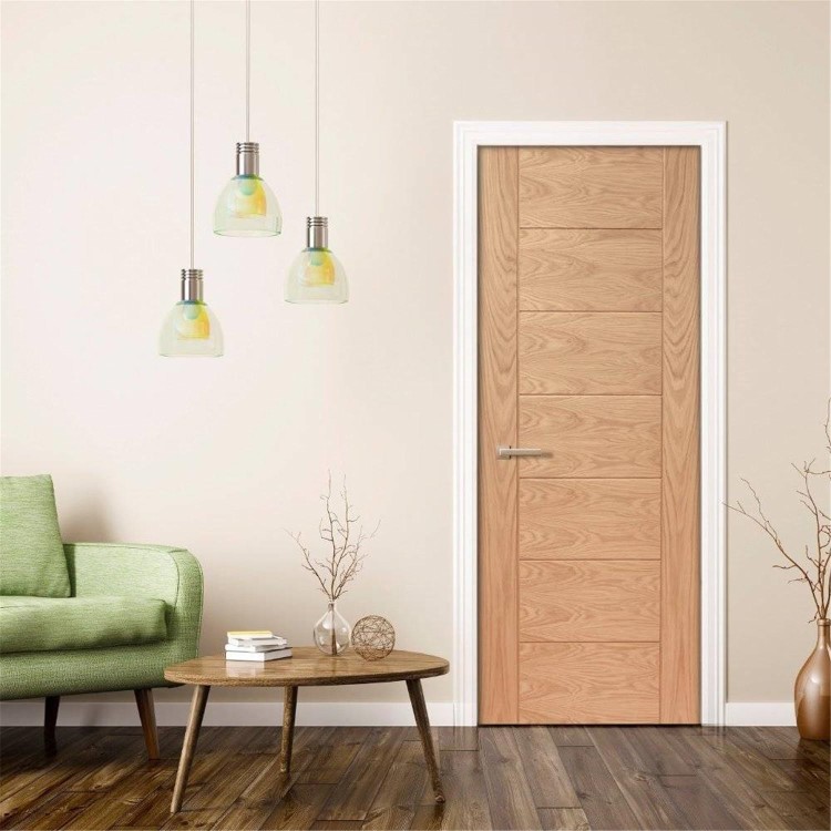 Internal Oak Pre-Finished Palermo Original Fire Door - 1981 x 838 x 44 mm, Pre-Finished
