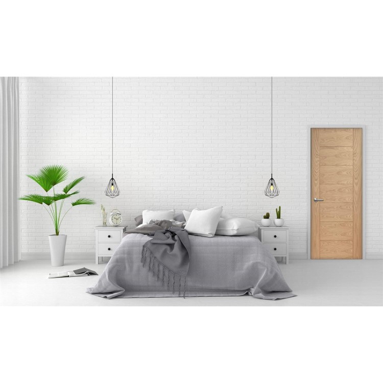 Internal Oak Pre-Finished Palermo Original Fire Door - 2040 x 926 x 44 mm, Pre-Finished