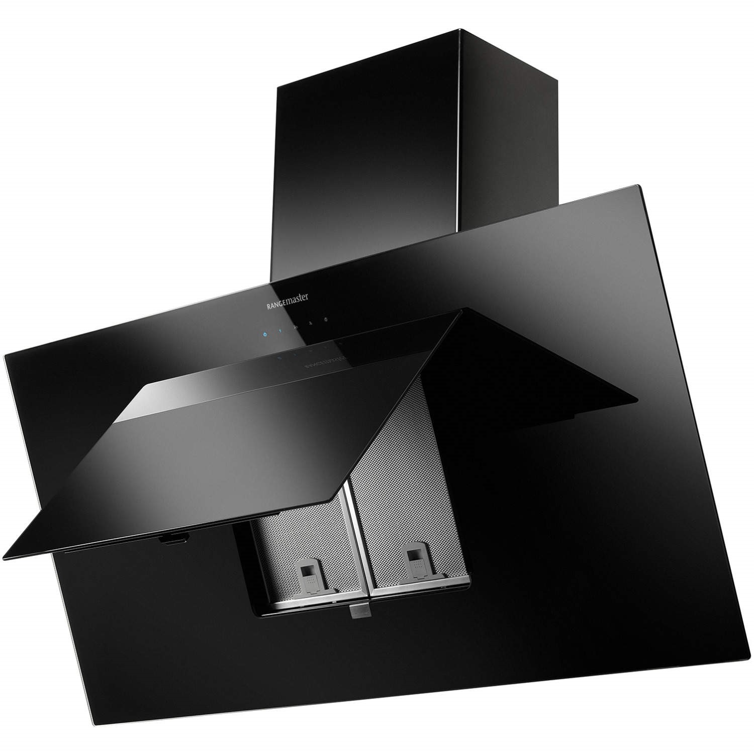 Rangemaster Opal 60cm Angled Chimney Cooker Hood Black Page 1 BuyItDirect.ie