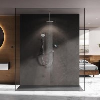 GRADE A1 - Aqualisa Optic Q Smart Digital Shower Concealed with Adjustable and Ceiling Fixed Head HP/Combi