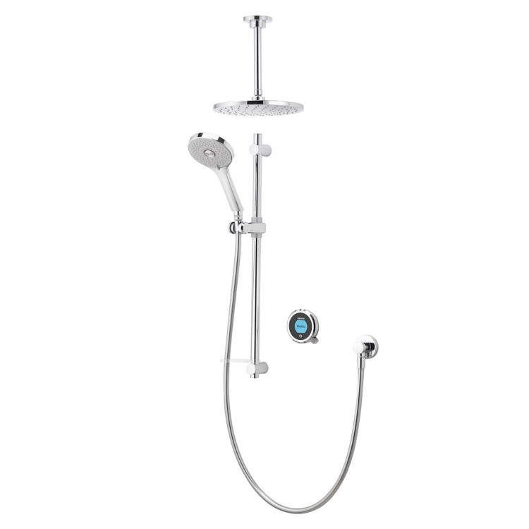 GRADE A1 - Aqualisa Optic Q Smart Digital Shower Concealed with Adjustable and Ceiling Fixed Head HP/Combi