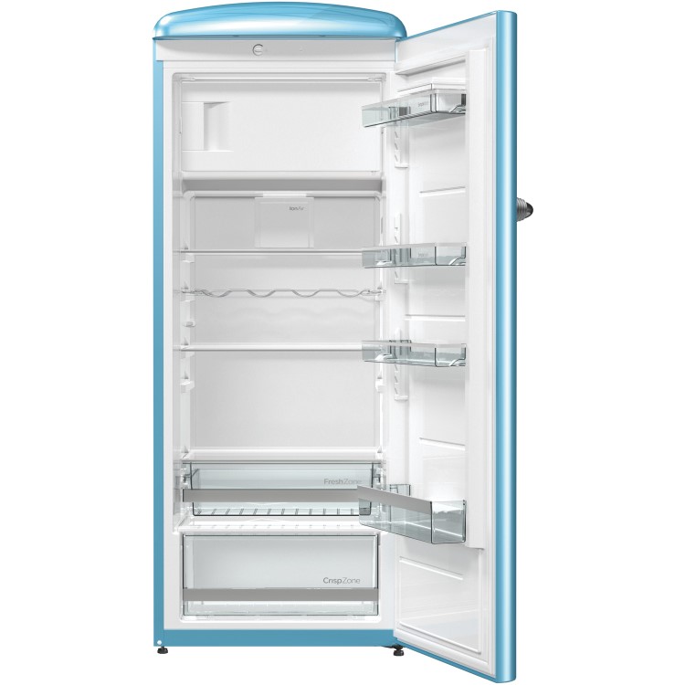 Gorenje ORB153BL 60cm Wide Right Hinge Retro Style Freestanding Fridge - Baby Blue