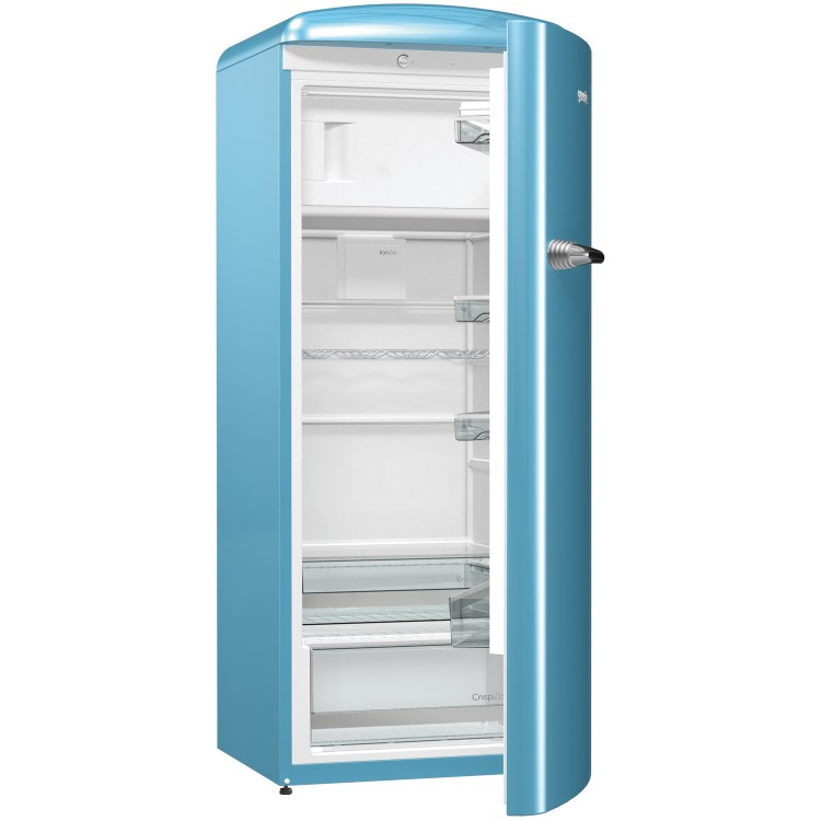 Gorenje ORB153BL 60cm Wide Right Hinge Retro Style Freestanding Fridge - Baby Blue
