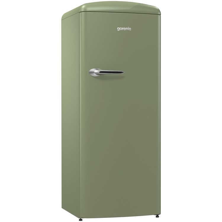 Gorenje ORB153OL Retro Freestanding Fridge With Freezer Box - 154cm - Right Hand - Olive