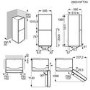 AEG Series 6000 304 Litre 60/40 Freestanding Fridge Freezer - White