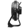 electriQ 12-inch Rechargeable Metal Body Quiet DC Floor Fan - Indoor & Outdoor Use - Black