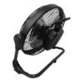 electriQ 12-inch Rechargeable Metal Body Quiet DC Floor Fan - Indoor & Outdoor Use - Black