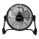 A2/ORF12B electriQ 12-inch Rechargeable Quiet DC Floor Fan - Versatile Metal Body for Indoor Outdoor and Commercial Use - Black
