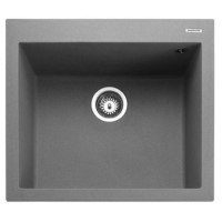 Rangemaster Oridian Single Bowl Inset Granite Kitchen Sink - Grey