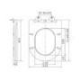 Matt Black Round Soft Close Toilet Seat with Quick Release - Oregon