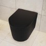 Matt Black Round Soft Close Toilet Seat with Quick Release - Oregon