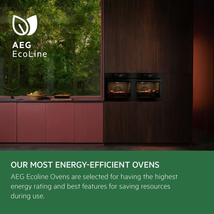 AEG 6000 Series SenseCook Electric Single Oven - Black