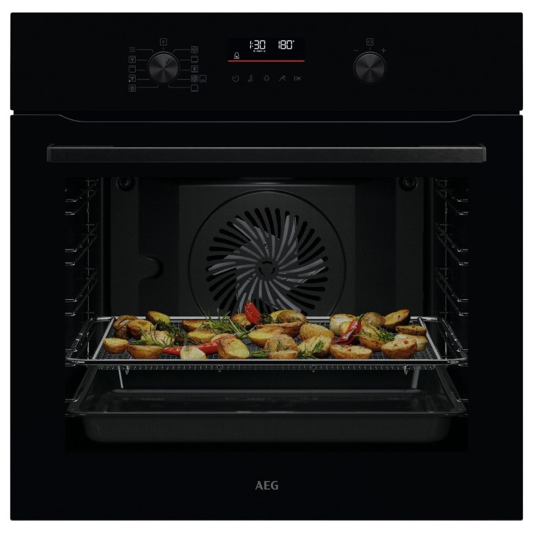 AEG 6000 Series SenseCook Electric Single Oven - Black