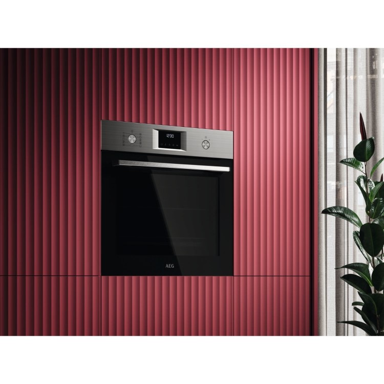 AEG 6000 Series SenseCook Electric Single Oven - Stainless Steel