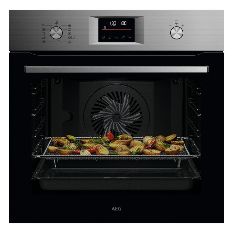 AEG 6000 Series OS6PB50AM SenseCook Electric Single Oven - Stainless Steel