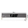 Wide Dark Grey TV Stand with Storage - TV's up to 70" - Olis