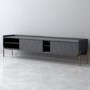 Wide Dark Grey TV Stand with Storage - TV's up to 70" - Olis