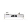 Large White TV Unit with Storage - TV's up to 70" - Olis