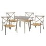 Oseasons Milos Metal Garden Table & Chairs Patio Set in Taupe