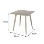 Oseasons Milos Metal Garden Table & Chairs Patio Set in Taupe