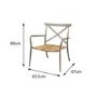 Oseasons Milos Metal Garden Table & Chairs Patio Set in Taupe