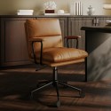OTI001 Tan Faux Leather Swivel Office Chair - Otis
