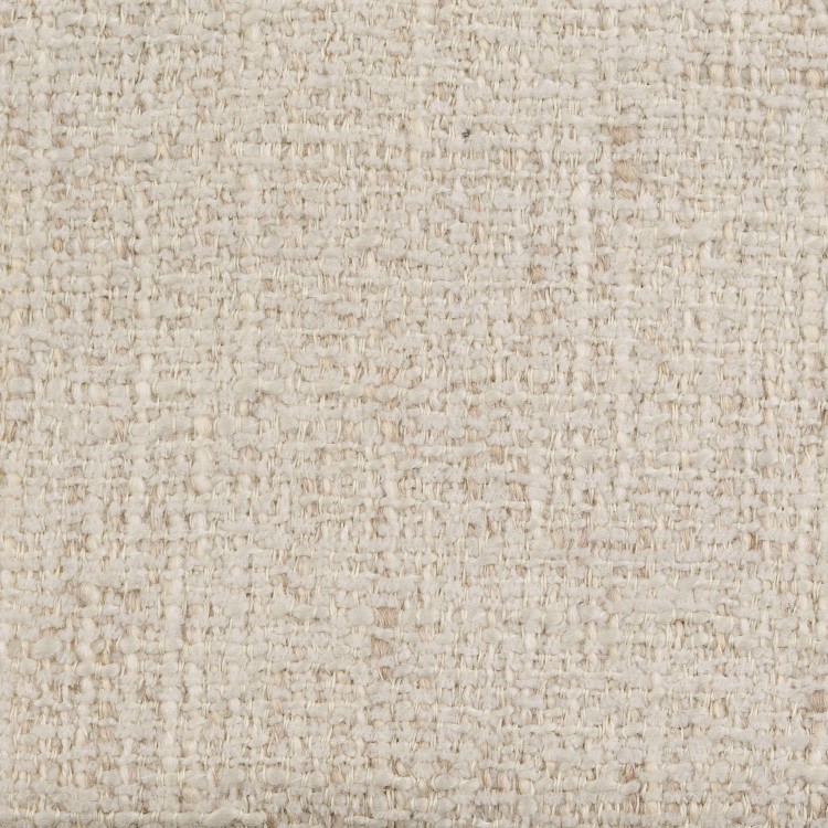 Rectangular Walnut Dining Table Set with 4 Cream Upholstered Chairs - Seats 4 - Noor