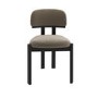 Set of 6 Mink Velvet Dining Chairs - Otto