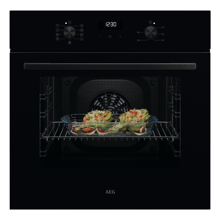 AEG 5000 Series Electric Single Oven - Black 