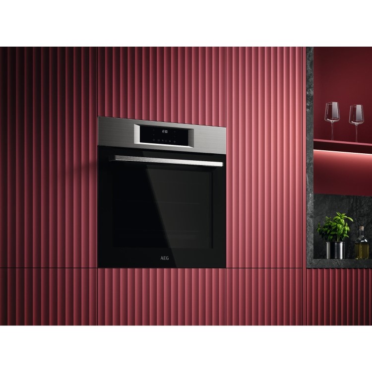 AEG 5000 Series OU5PB40PM Built-In Electric Single Oven - Stainless Steel