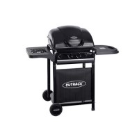Outback Omega 2 Burner Gas BBQ - Black