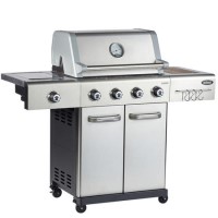 Outback Jupiter - 4 Burner Hybrid BBQ Grill with Side Burner - Stainless Steel Outback Jupiter - 4 Burner Hybrid BBQ Grill with Side Burner - Stainless Steel