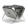 Outback Portable - Briefcase Style Charcoal BBQ Grill - Stainless Steel
