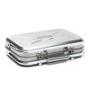 Outback Portable - Briefcase Style Charcoal BBQ Grill - Stainless Steel
