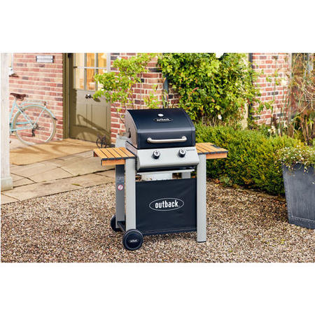 Outback Spectrum 2 Burner Gas BBQ - Black 