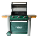 OUT371082 Outback Ranger 3 Burner Hybrid Gas BBQ in Green