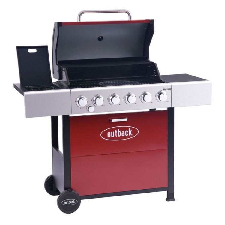 Outback OUT371150 Mercury 6 Burner Gas - Red