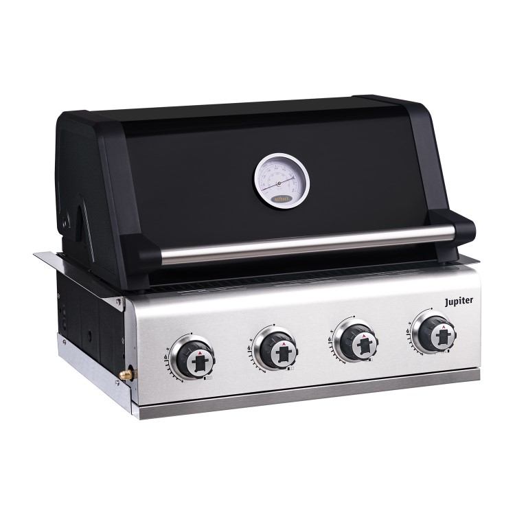 Outback OUT371162 Jupiter 4 Burner Gas Hybrid in Black Built In