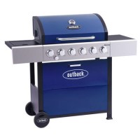 Outback Mercury 6 Burner Gas BBQ in Blue